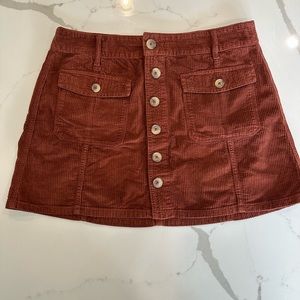 American Eagle Brown Corduroy Skirt size 8